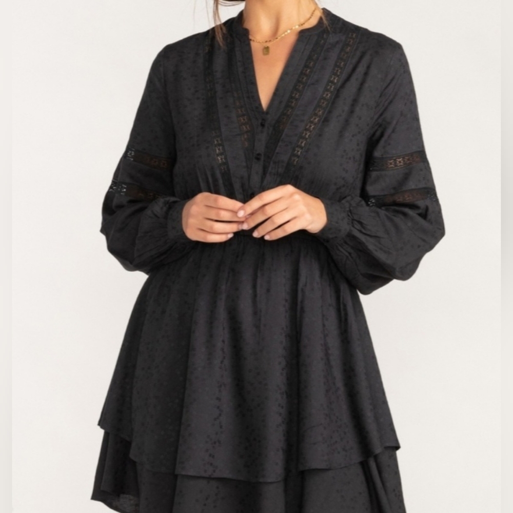 Billabong Blue Song Mini Dress Medium Gothic Lace Dress
